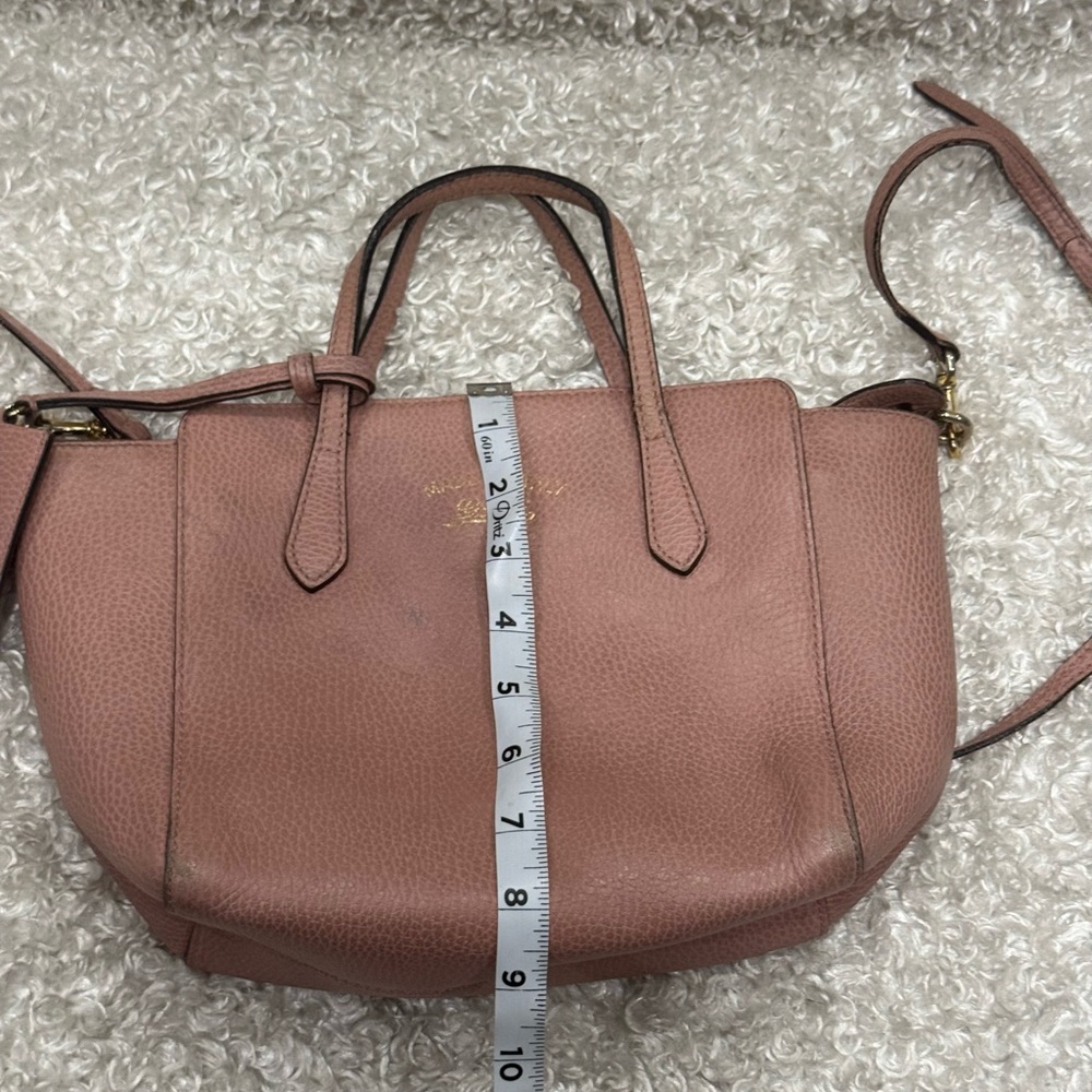 Gucci Pink Leather Swing Leather Tote Bag - Picture 12 of 16